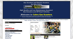 Desktop Screenshot of cobragasscooters.cb.bikerkiss.com